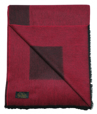 Плед Glen Saxon Border A5 Black carmine 150x200