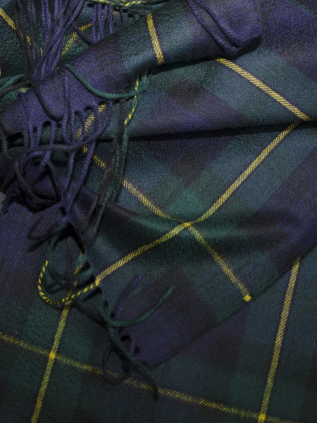 Плед кашемировый Glen Saxon Tartan Gordon 120 130x150