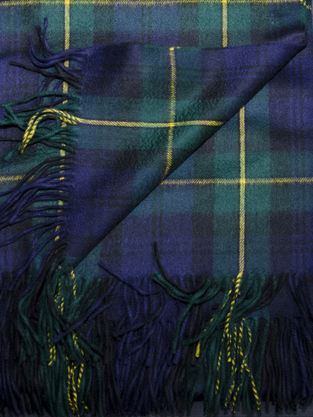 Плед кашемировый Glen Saxon Tartan Gordon 120 130x150
