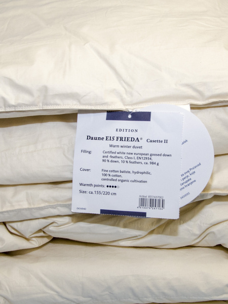 Одеяло Billerbeck Frieda Kassette II (теплое) +18°С и ниже, гусиный пух