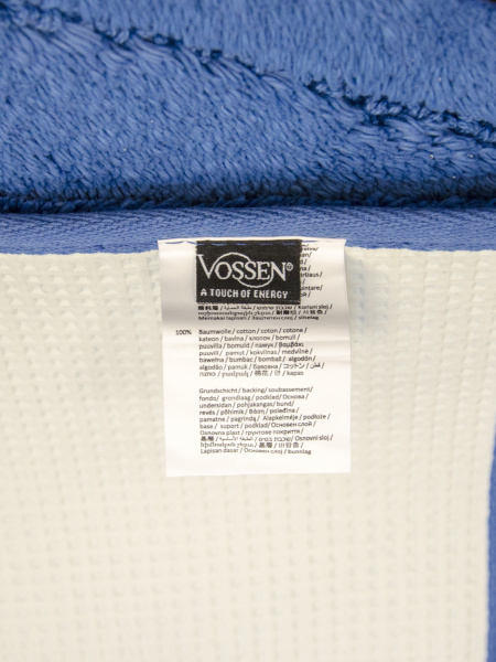 Хлопковый коврик VOSSEN Exclusive deep blue (469)
