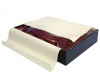  Плед кашемировый Glen Saxon Border Paisley/дамасский узор 120 Black carmine/A5 150x200 фото в интернет-магазине Герд Биллербек