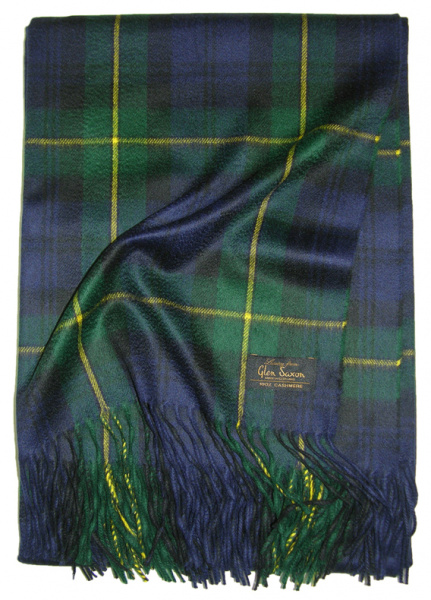 Плед кашемировый Glen Saxon Tartan Gordon 120 130x150